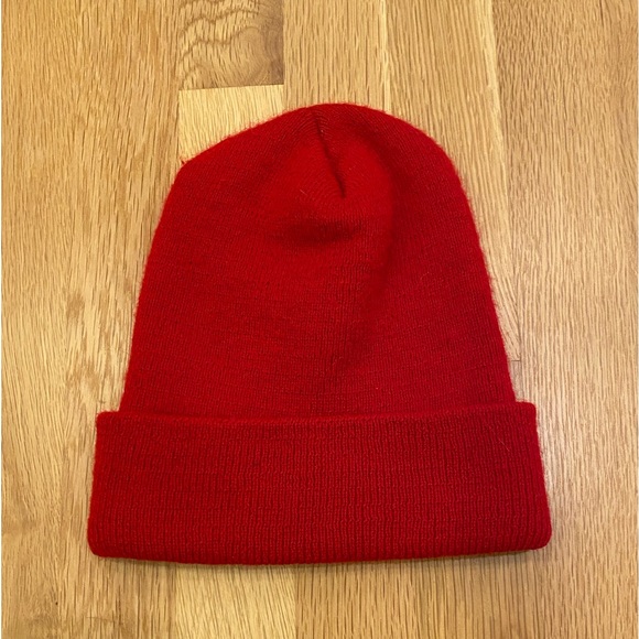 Vintage Wisconsin Badgers Red Knit Hat by Paramount Knitwear / Embroidered /OSFM - Picture 2 of 6